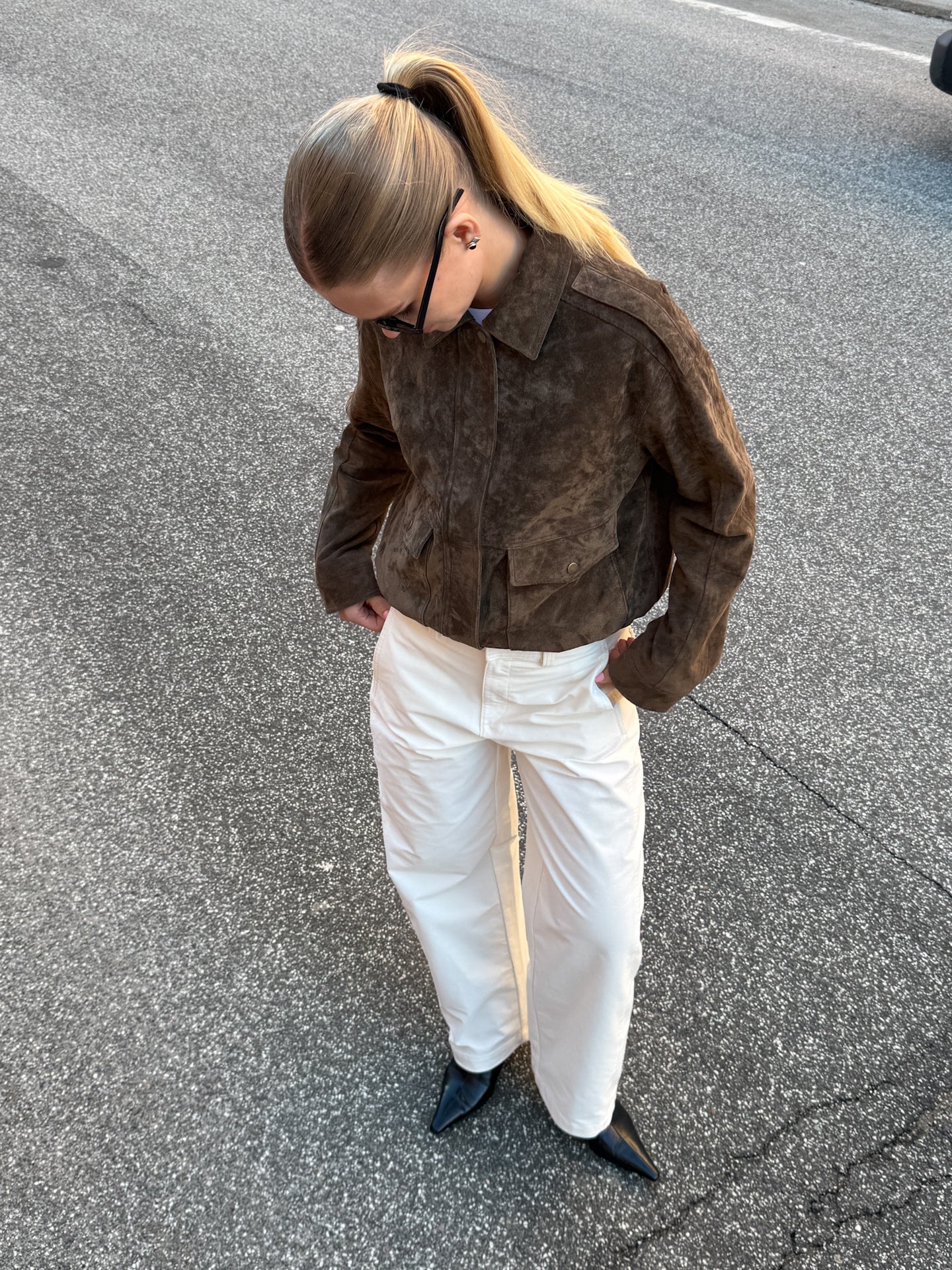 ONLISLA Suede Jacket - Brun